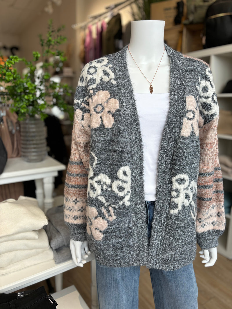 JAQUARD SWEATER CARDIGAN