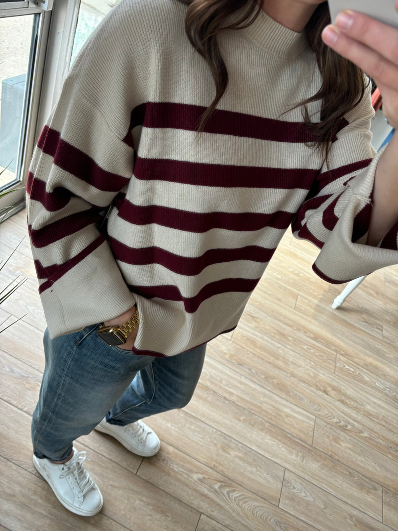 MAGDA LONG SLEEVE STRIPE