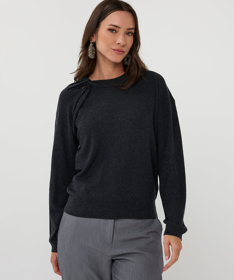 TWISTED KNIT SWEATER