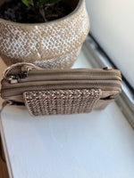 LUSSO CELL PHONE BAG TAUPE