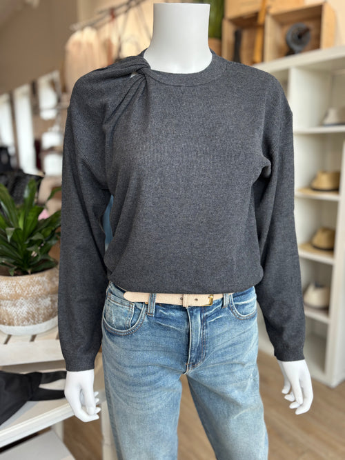TWISTED KNIT SWEATER