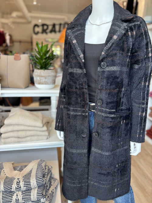 KNIT COATIGAN W PATCH POCKET