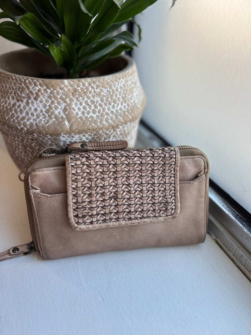 LUSSO CELL PHONE BAG TAUPE