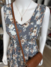 FLORAL SHIRT HEM DRESS