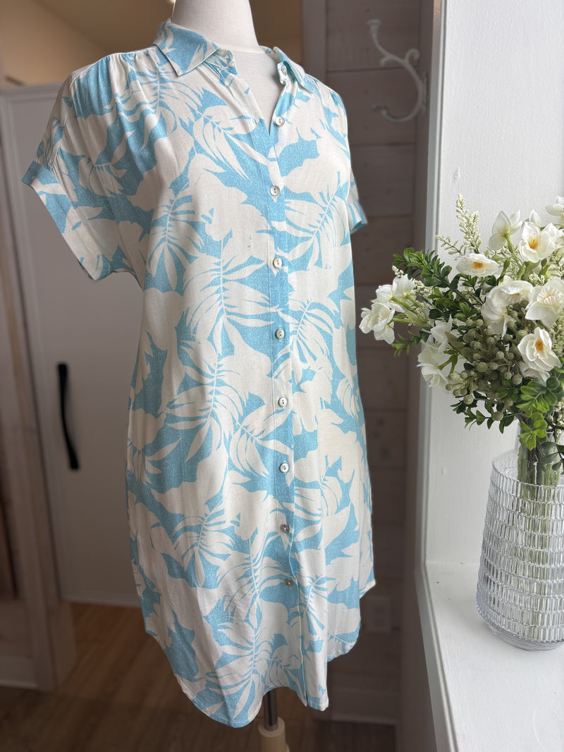 SHORT SLEEVE SHIRT DRESS MOLOKAI