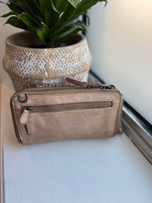 LUSSO CELL PHONE BAG TAUPE
