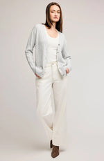 LUCIA CARDIGAN HEATHER GREY