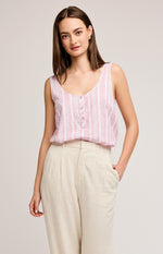 ROMY TANK RED STRIPE