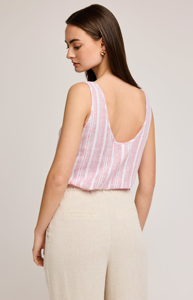 ROMY TANK RED STRIPE