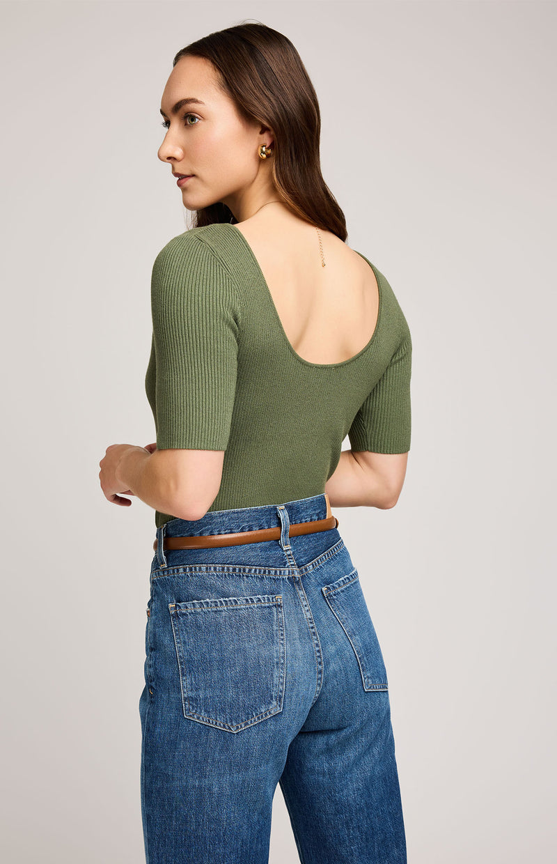 ROONEY KNIT TOP IVY