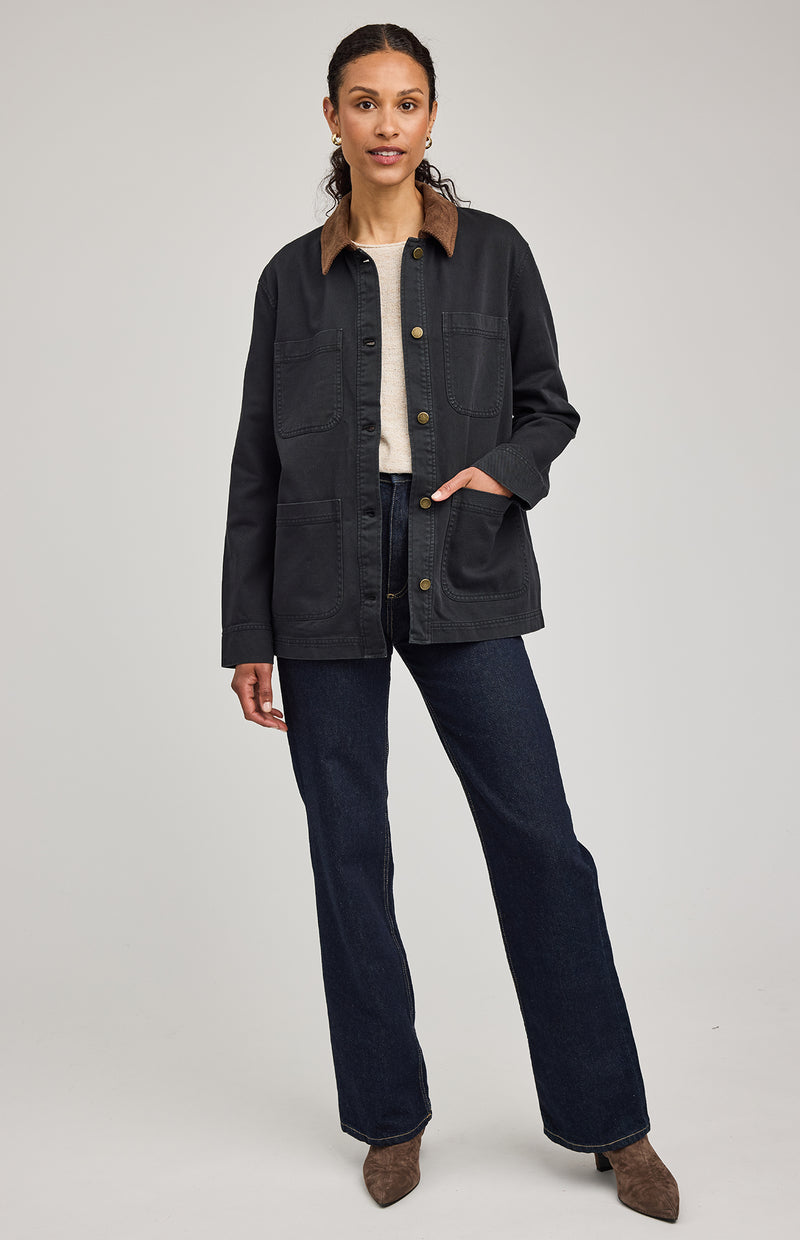 MILLER BARN JACKET WASHED BLACK