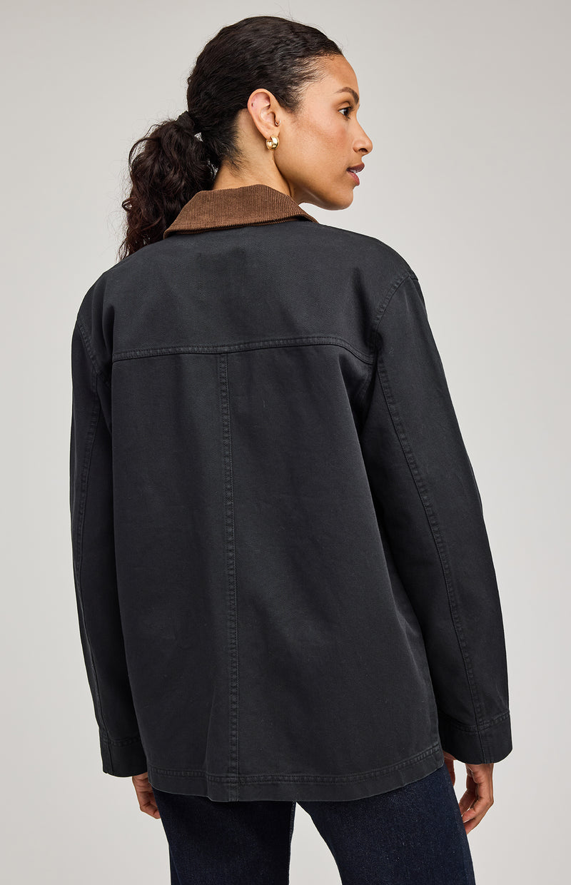 MILLER BARN JACKET WASHED BLACK
