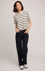 JAXON TSHIRT CREAM STRIPE