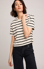 JAXON TSHIRT CREAM STRIPE