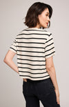 JAXON TSHIRT CREAM STRIPE