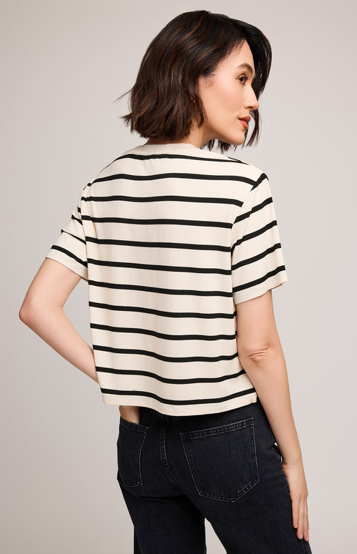 JAXON TSHIRT CREAM STRIPE
