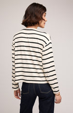 INDY TOP BLACK STRIPE