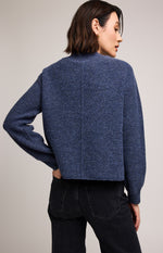 WANDA PULLOVER HEATHER BLUE