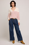 TUCKER SWEATER RED STRIPE