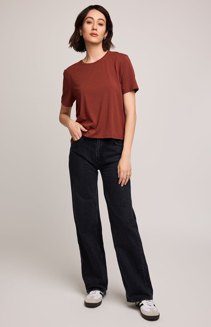 CHRISTINE TSHIRT MAHOGONY