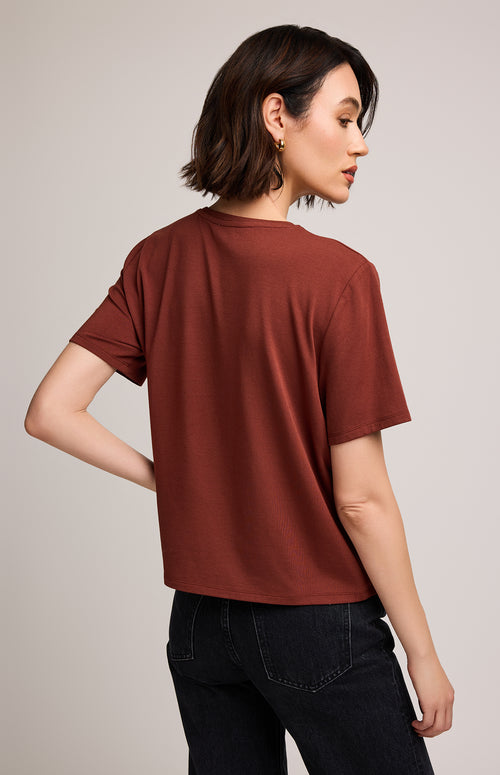 CHRISTINE TSHIRT MAHOGONY