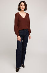 HAILEY SWEATER MAHOGANY