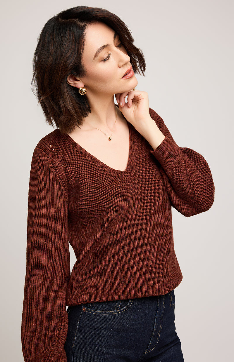 HAILEY SWEATER MAHOGANY