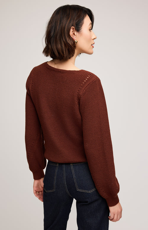 HAILEY SWEATER MAHOGANY