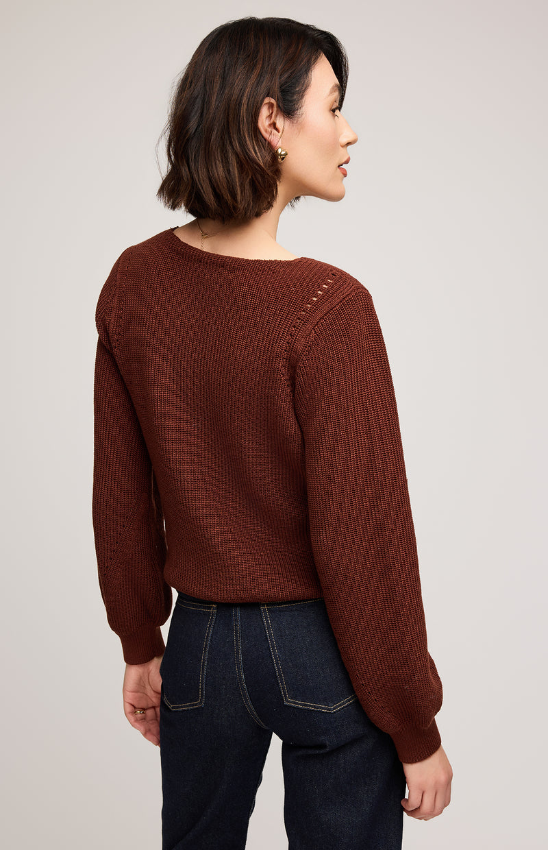 HAILEY SWEATER MAHOGANY