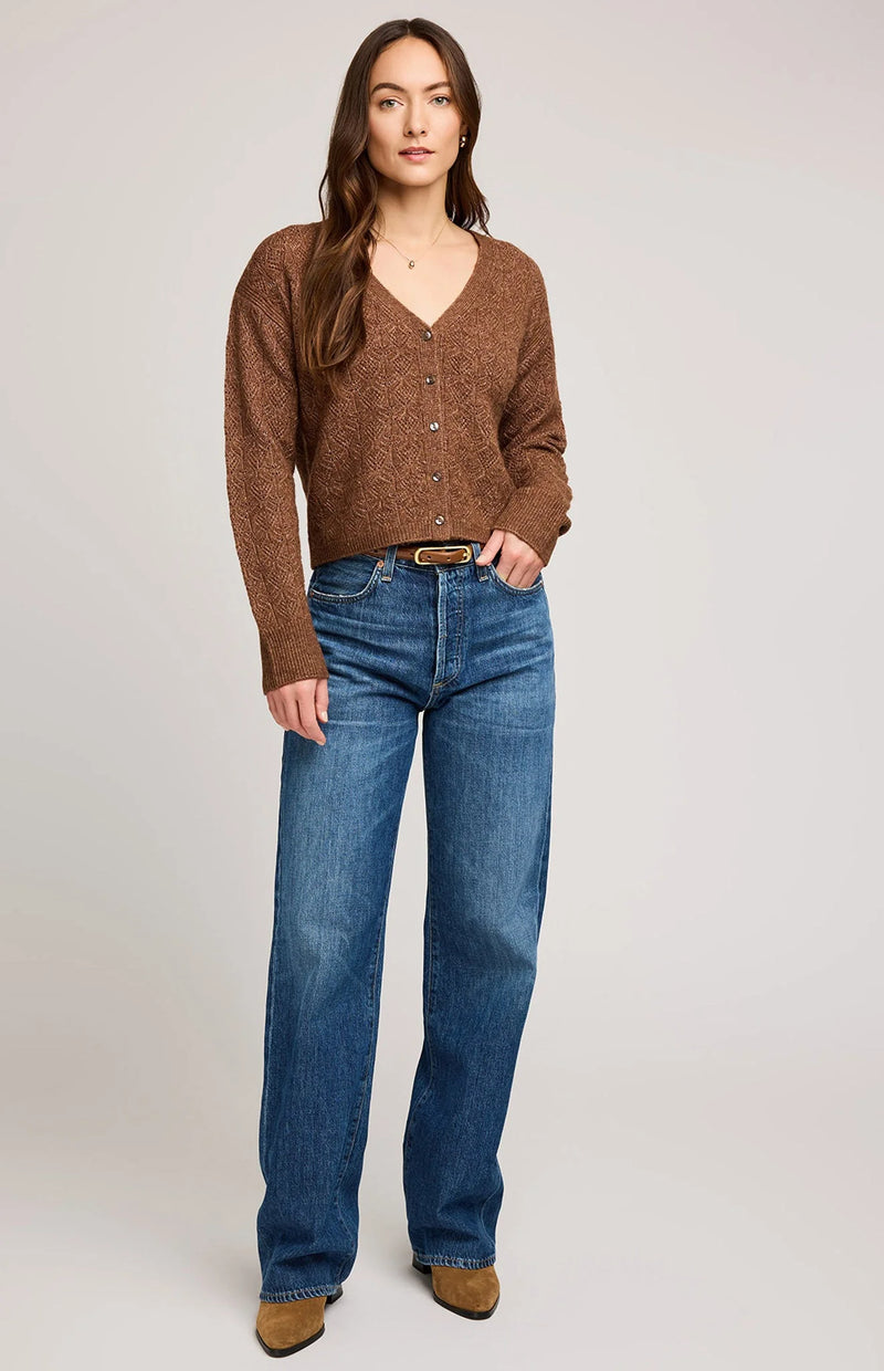 LILA CARDIGAN CHESTNUT