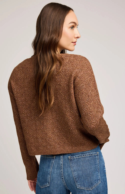 LILA CARDIGAN CHESTNUT