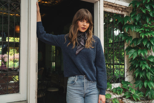 WANDA PULLOVER HEATHER BLUE