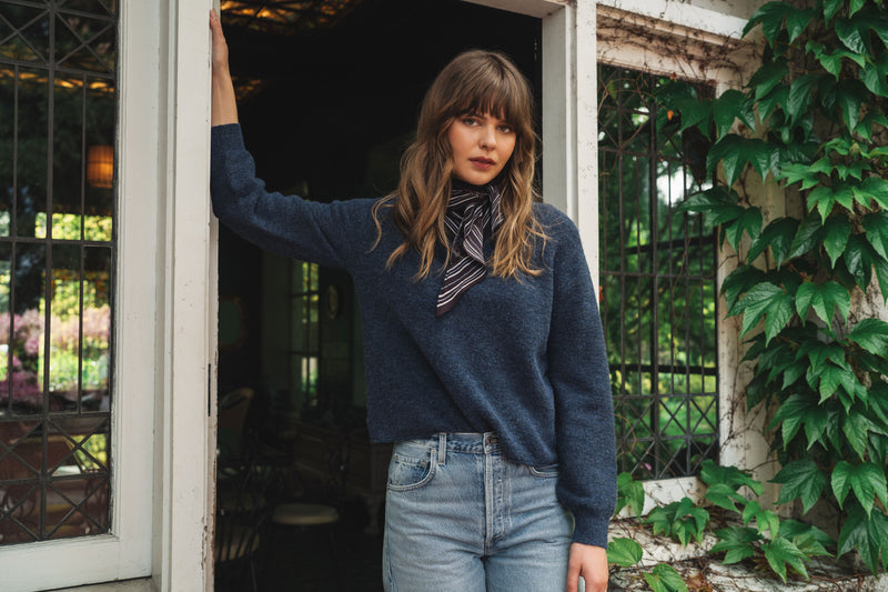 WANDA PULLOVER HEATHER BLUE