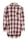 SAMEA BLOUSE TAWNY PORT CHECK