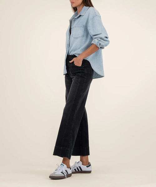 MEG HIGH RISE GITTERING WASH