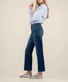 KELSEY HIGH RISE FAB AB ANKLE FLARE ROYAL WASH