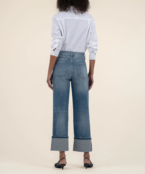 SIENNA WIDE LEG ROLL JEAN