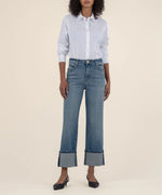 SIENNA WIDE LEG ROLL JEAN