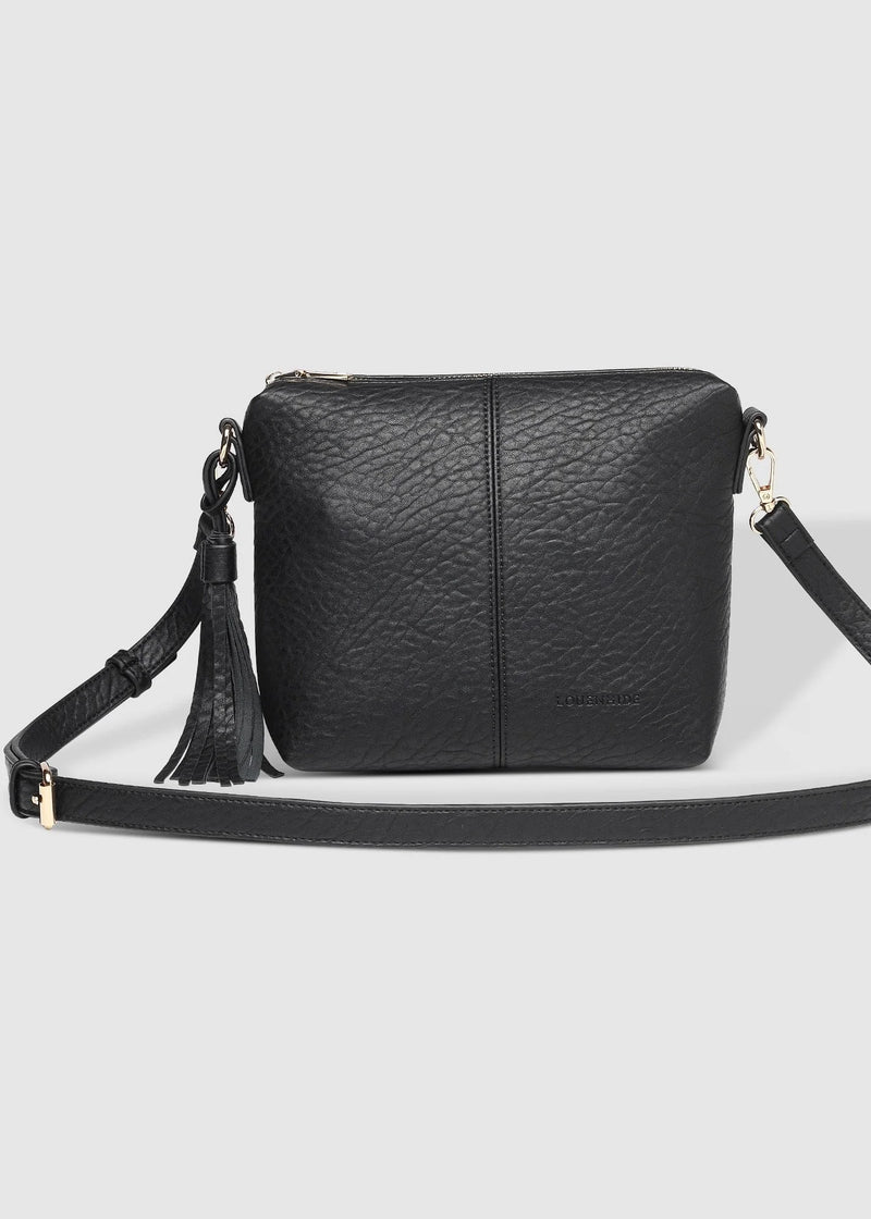KASEY TEXTURIZED CROSSBODY BLACK