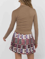 MABEL MOCK NECK SLEEVE KNIT TOP