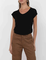 JORDAN SIDE RUCHED SWEATER TOP