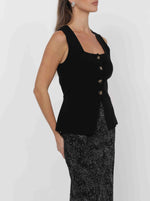 MYRA BUTTON FRONT KNIT VEST