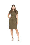 JERSEY FAUX WRAP DRESS