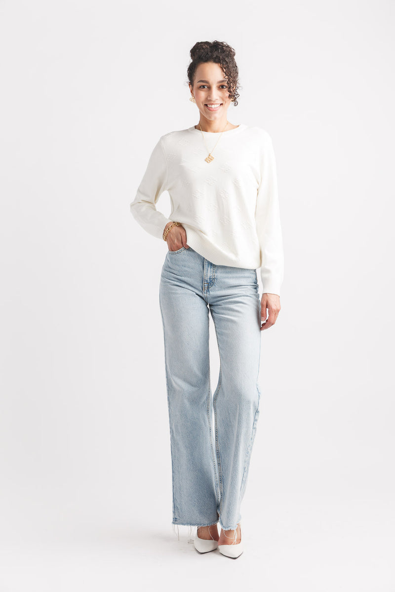 DIAMOND KNIT SWEATER