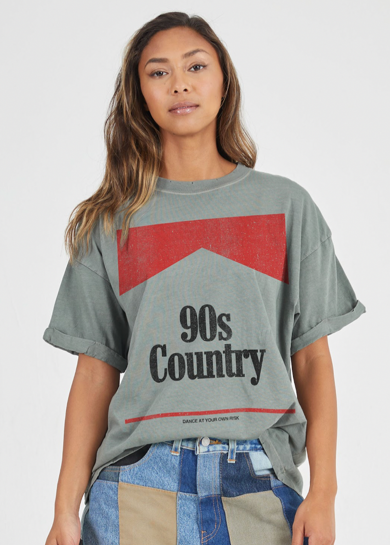 90S COUNTRY BOYFRIEND TEE GREEN