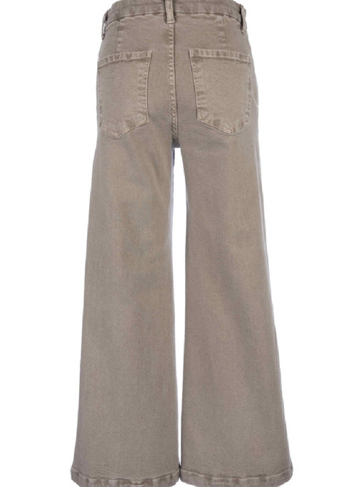 MEG HIGH RISE WIDE LEG COFFEE