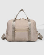 JENN NYLON TRAVEL BAG BEIGE