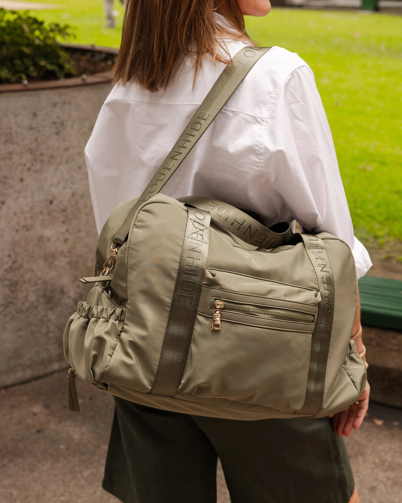 JENN NYLON TRAVEL BAG KHAKI