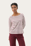 NELA TAWNY PORT STRIPE TOP