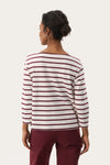 NELA TAWNY PORT STRIPE TOP